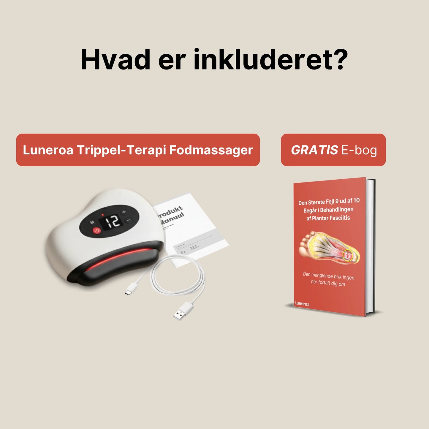 Luneroa Trippel-Terapi Fodmassager